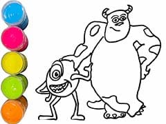 Monsters Inc Coloring And Drawing For Kids