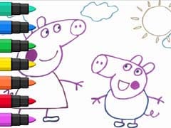 Peppa Pig Coloring And Drawing For Kids