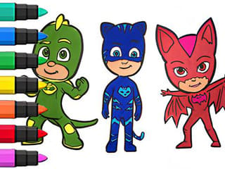 PJ Masks Coloring Book Compilation For Kids