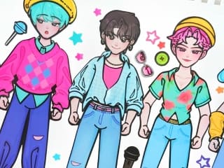 Saja Boys Dress Up Stickers