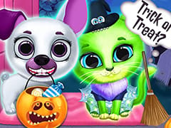 Scary Makeover Halloween Pet Salon