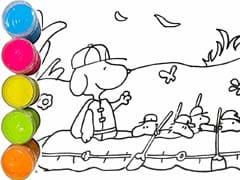 Snoopy Coloring And Drawing For Kids