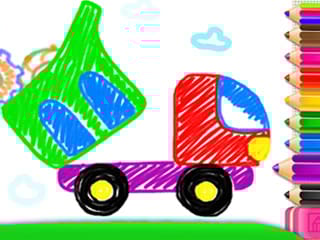 Toddler Drawing Tanker Truck