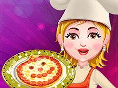 Baby Hazel Jack O Lantern Pizza