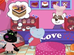 Hippo Cooking Games: Valentine's Cafe For Girls