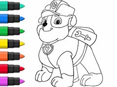PAW Patrol Rubble Coloring And Drawing For Kids 2